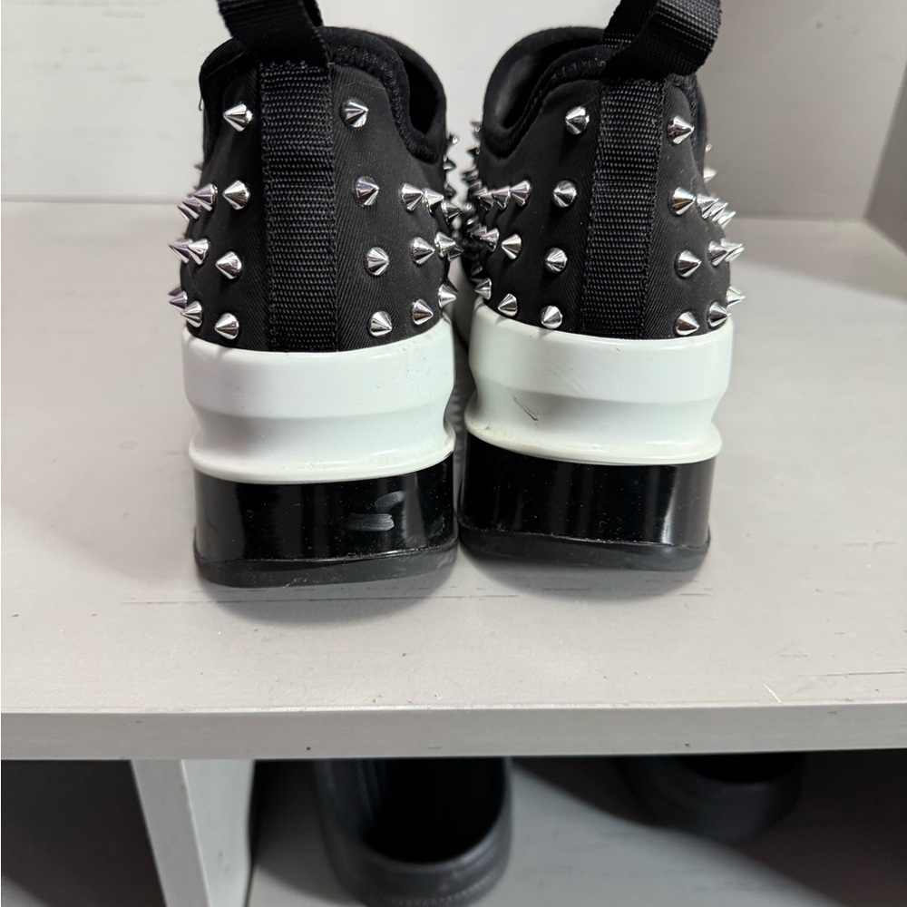 Gianni Bini Black Studded Slip-On Sneakers size 8 - Picture 5 of 6